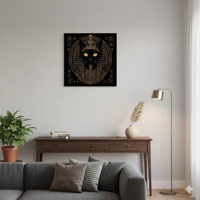 Poster de la déesse de chat Bastet | Or égyptien (Créateur téléchargé)