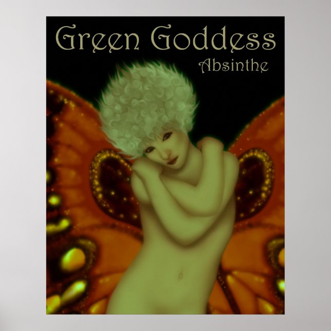 Poster de la déesse verte Absinthe (Devant)