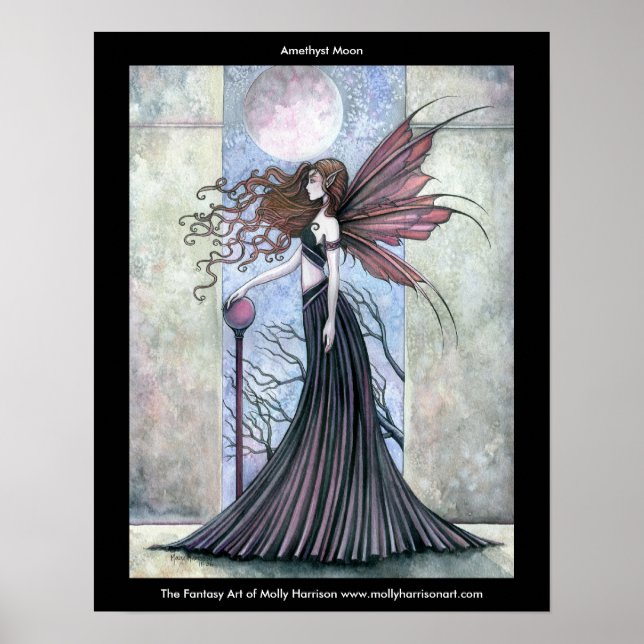 Poster de la fée Amethyst Moon par Molly Harrison (Devant)
