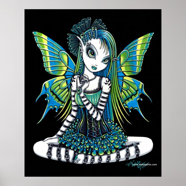 Poster de la fée de tatouage vert Katy (Devant)