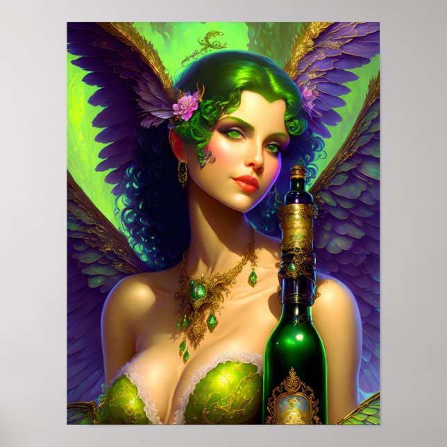 Poster de la Fée verte Absinthe (Devant)