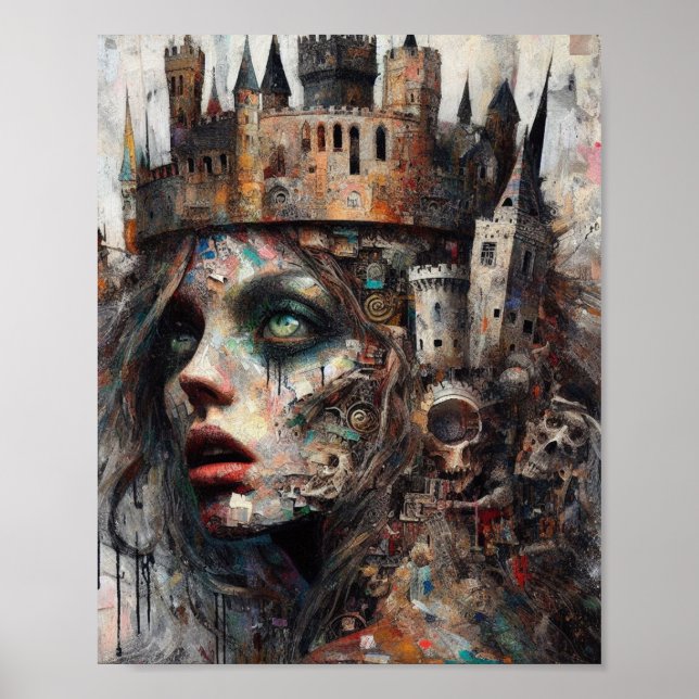 Poster de la femme de la Couronne du château (Devant)
