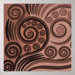 Poster de la ferme Brown ferme frond Curls