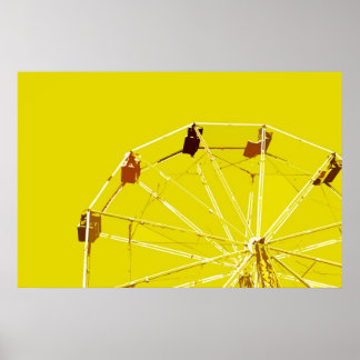 Poster de la Ferris Wheel jaune