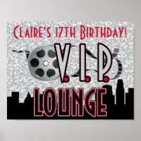 Poster de la fête d'anniversaire de Hollywood