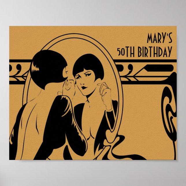 Poster de la fête d'anniversaire des années 1920 (Devant)