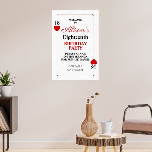 Poster de la fête d'anniversaire du casino