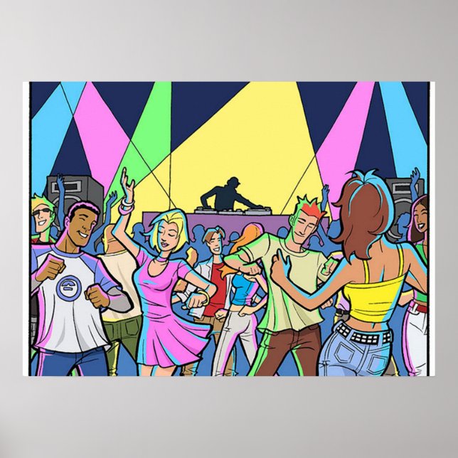 Poster de la fête de danse (Devant)