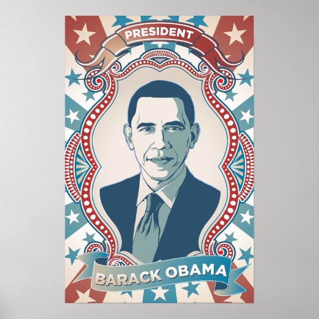 Poster de la fête de l'investiture du président Ob (Devant)