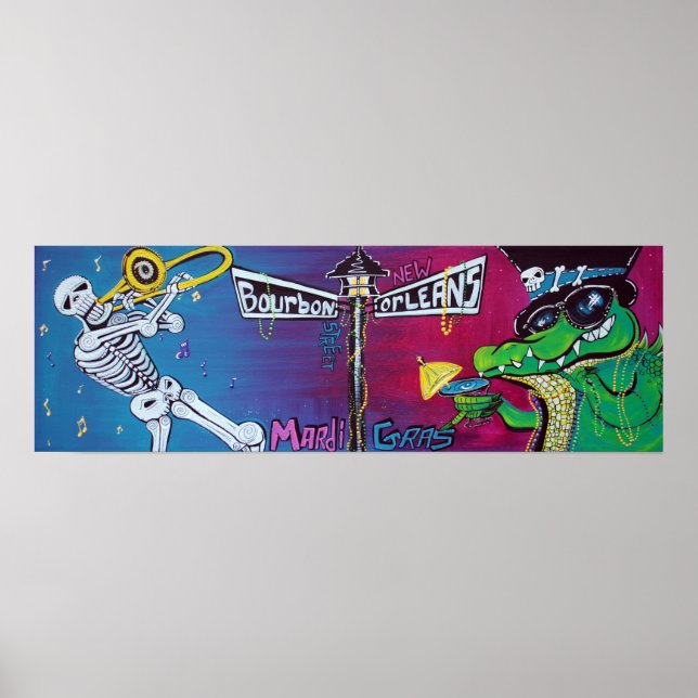 Poster de la fête de Mardi Gras (Devant)