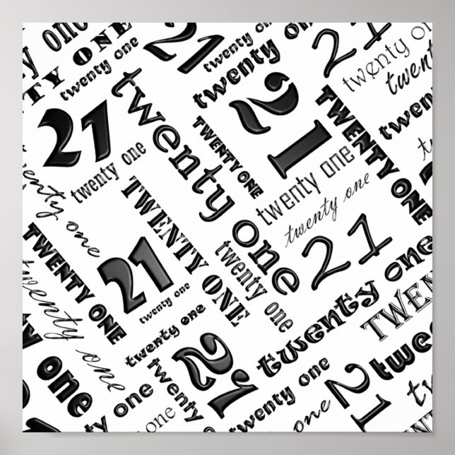 Poster de la fête du 21e anniversaire (Devant)