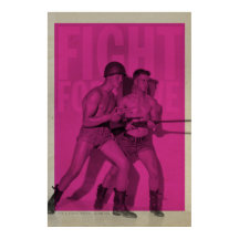 Poster de la Fierté d'Amour Lutte vintage