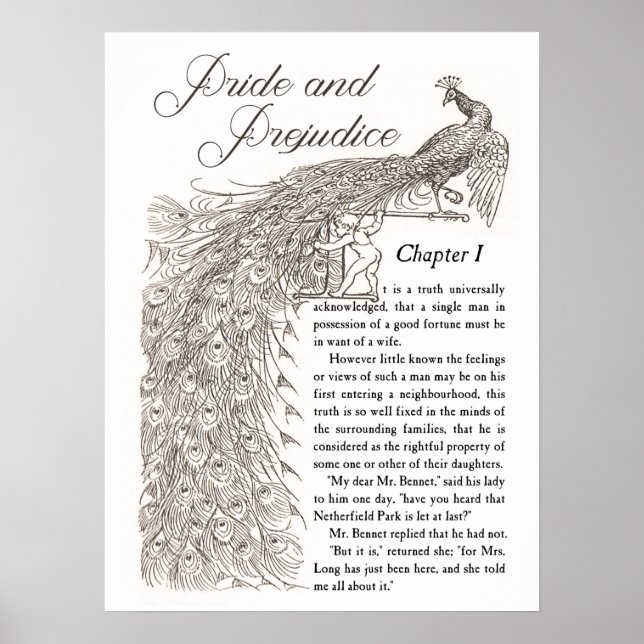Poster de la fierté et du préjugé 18" x 24" (Devant)