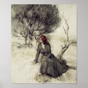Poster de la fille à côté d'un Stream