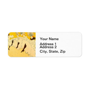 Poster de la fille dansante Jaune Toulouse Lautrec