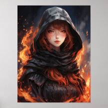 Poster de la fille de l'élément de tir