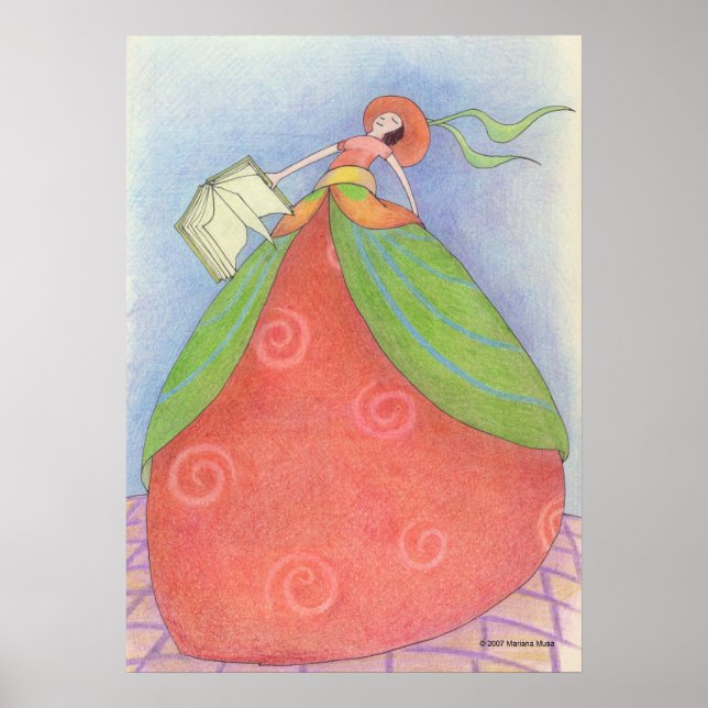 Poster de la fille de livre (Devant)