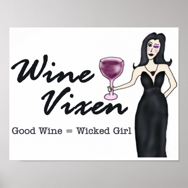 Poster de la fille de vin Vixen (Devant)