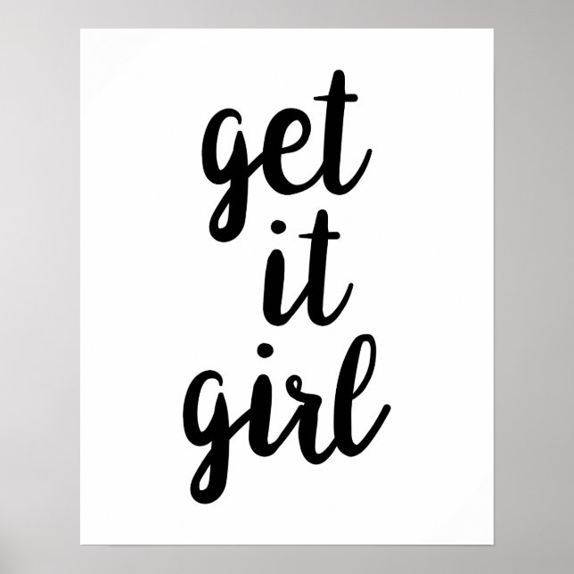 Poster de la fille Get It (Devant)