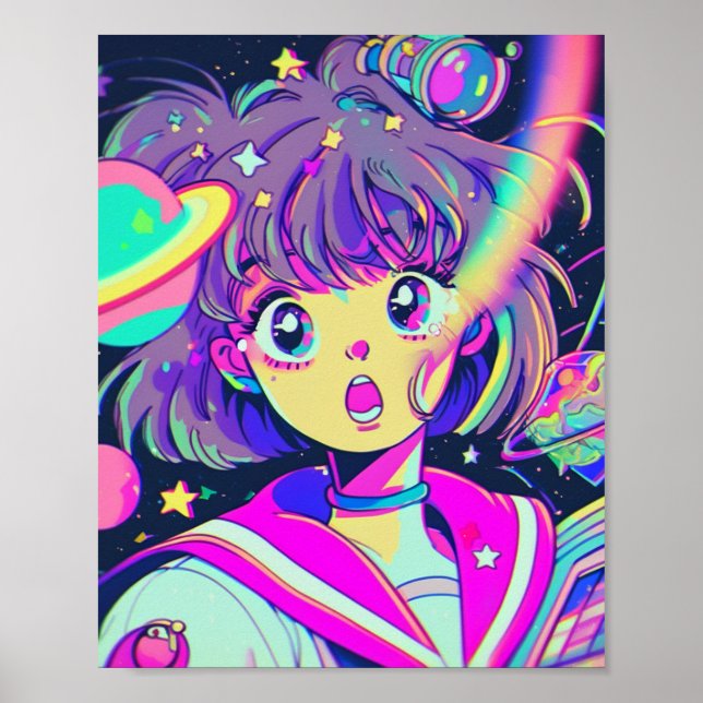 Poster de la fille Kawaii Anime (Devant)
