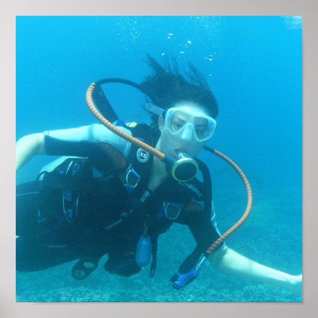 Poster de la fille Scuba (Devant)