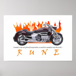 Poster de la flamme des runes