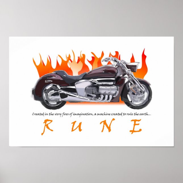 Poster de la flamme des runes (Devant)