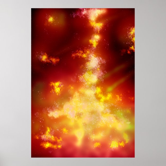 Poster de la flamme du ciel nocturne (Devant)