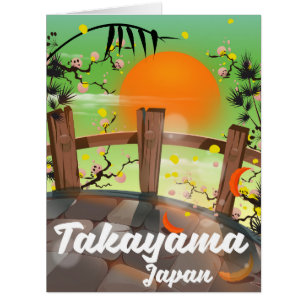 Poster de la fleur japonaise de Takayama.