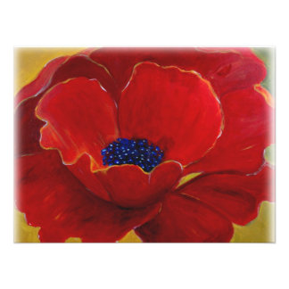 Poster de la floraison rouge