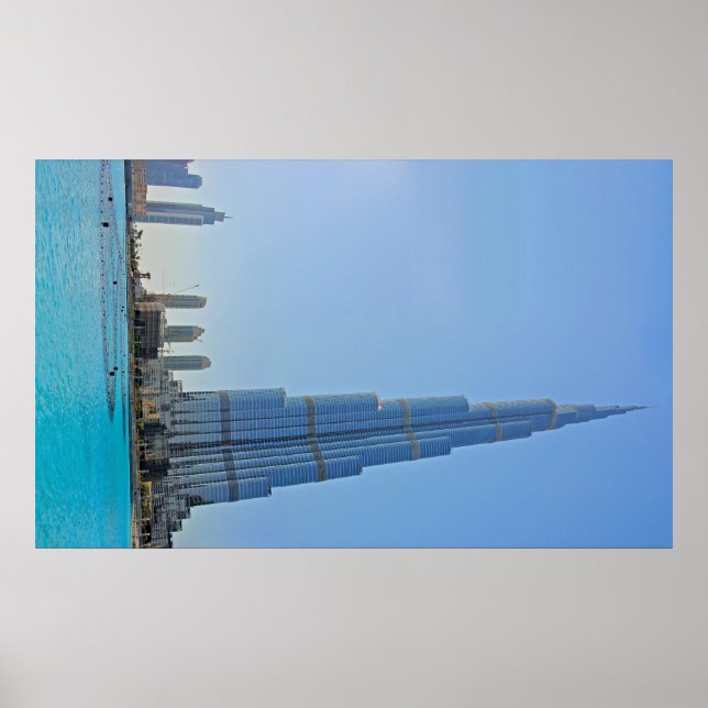 Poster de la fontaine Burj Khalifa & Dubai (Devant)