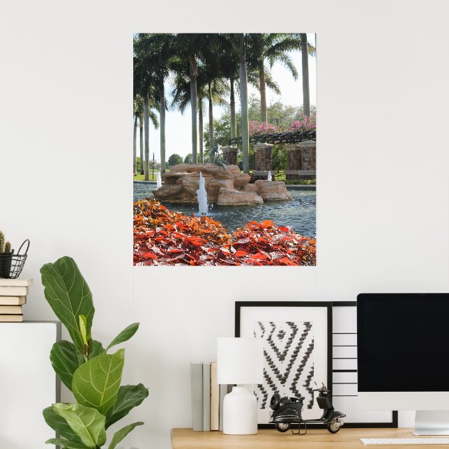 POSTER DE LA FONTAINE DE LA FLORIDE DU SUD (Bureau à domicile)