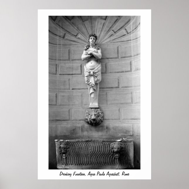 Poster de la Fontaine de Rome (Devant)