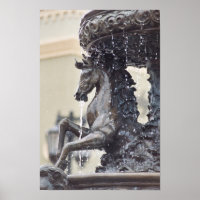 Poster de la fontaine d'eau du cheval