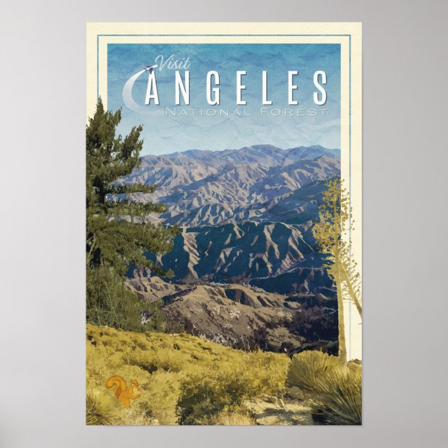 Poster de la forêt nationale de Los Angeles (Devant)