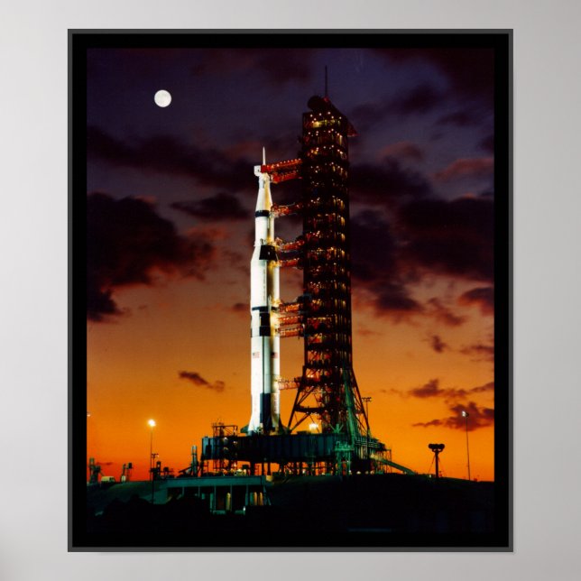 Poster de la fusée SaturnV (Devant)