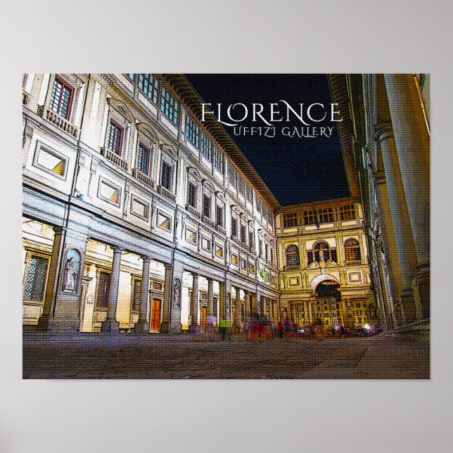 Poster de la Galerie des Offices de Florence (Devant)