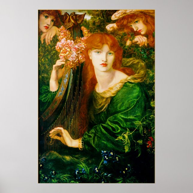 Poster de La Ghirlandata par Dante Gabriel Rossett (Devant)