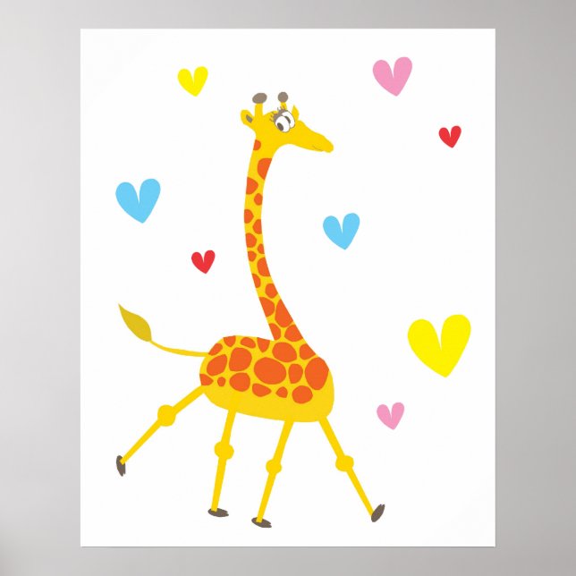 Poster de la Giraffe Cute (Devant)