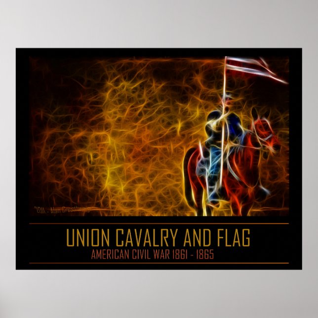 Poster De La Guerre Civile - Union Cavalerie Et Dr (Devant)