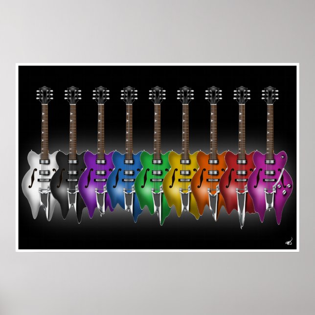 Poster de la guitare totale Meltdown (Devant)