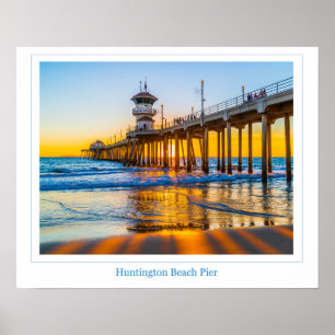 Poster de la jetée de Huntington Beach