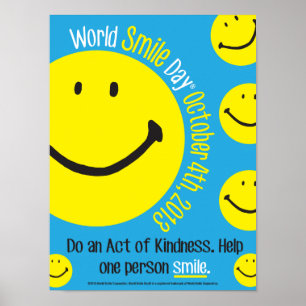 Poster de la Journée mondiale du sourire 12x16