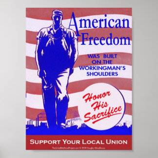 Poster de la liberté américaine pro-Union