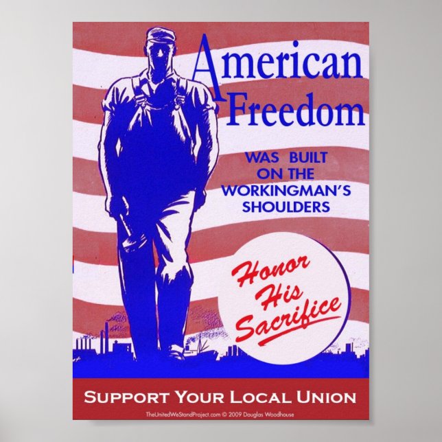 Poster de la liberté américaine pro-Union (Devant)