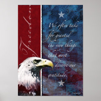 Poster de la liberté d'aigle