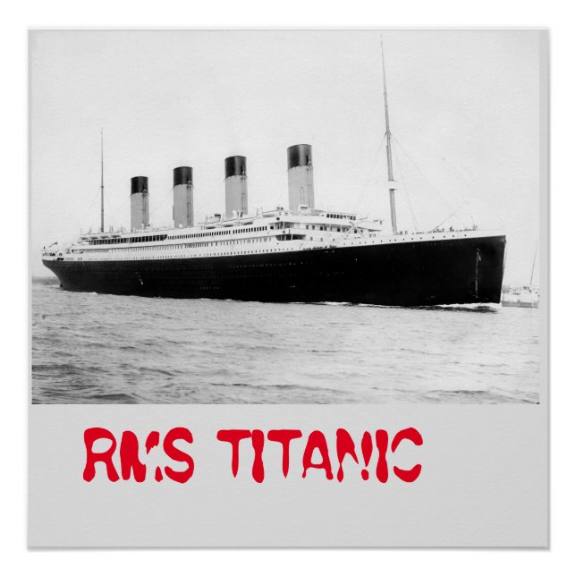 Poster de la ligne passagers Titanic RMS (Devant)