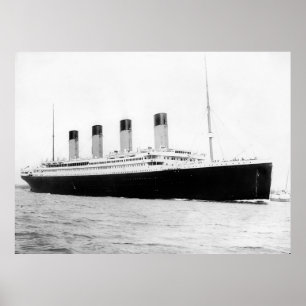 Poster de la ligne passagers Titanic RMS