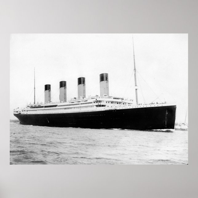 Poster de la ligne passagers Titanic RMS (Devant)