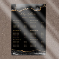 Poster de la liste des prix de l'Agate d'or noir
